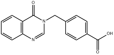 4-(4-Oxo-4H-quinazolin-3-ylmethyl)-benzoic acid Struktur