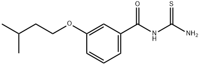 N-(aminocarbonothioyl)-3-(3-methylbutoxy)benzamide Struktur