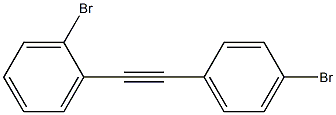 Benzene, 1-bromo-2-[(4-bromophenyl)ethynyl]- Struktur