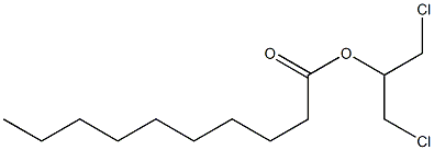 Decanoic acid, 2-chloro-1-(chloromethyl)ethyl ester Struktur