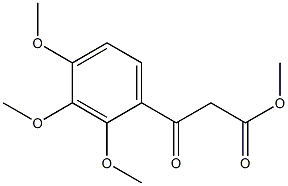 METHYL 3-OXO-3-(2,3,4-TRIMETHOXYPHENYL)PROPANOATE Struktur