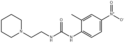 1-(2-methyl-4-nitrophenyl)-3-(2-piperidin-1-ylethyl)urea Structure