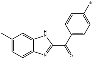 Methanone, (4-bromophenyl)(5-methyl-1H-benzimidazol-2-yl)- Structure