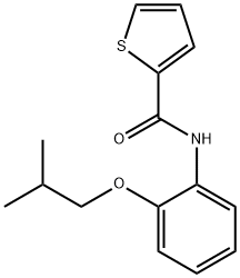 N-[2-(2-methylpropoxy)phenyl]thiophene-2-carboxamide Struktur