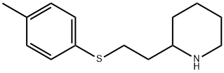 2-(2-p-Tolylsulfanyl-ethyl)-piperidine Struktur