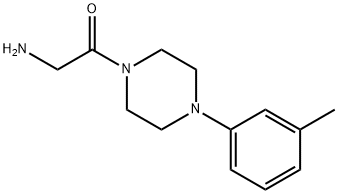 2-amino-1-[4-(3-methylphenyl)piperazin-1-yl]ethan-1-one Struktur