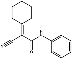 2-cyano-2-cyclohexylidene-N-phenylacetamide Struktur