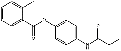 [4-(propanoylamino)phenyl] 2-methylbenzoate Struktur