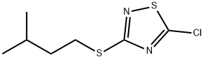 5-chloro-3-[(3-methylbutyl)sulfanyl]-1,2,4-thiadiazole Struktur