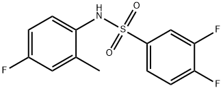 3,4-Difluoro-N-(4-fluoro-2-methylphenyl)benzenesulfonamide, 97% Struktur