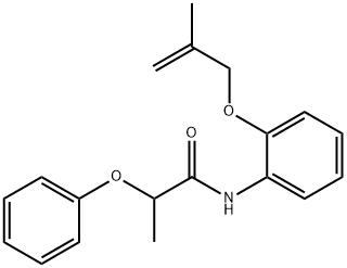 N-[2-(2-methylprop-2-enoxy)phenyl]-2-phenoxypropanamide Struktur