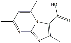 Imidazo[1,2-a]pyrimidine-3-carboxylic acid, 2,5,7-trimethyl- Struktur