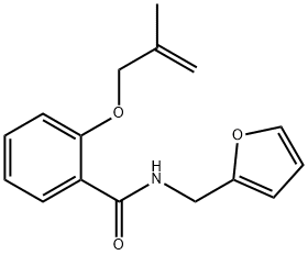 N-(2-furylmethyl)-2-[(2-methyl-2-propen-1-yl)oxy]benzamide Struktur