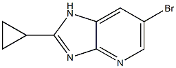 6-bromo-2-cyclopropyl-1H-imidazo[4,5-b]pyridine Struktur