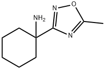 1-(5-Methyl-[1,2,4]oxadiazol-3-yl)-cyclohexylamine Struktur