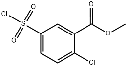 2-Chloro-5-chlorosulfonyl-benzoic acid methyl ester Struktur