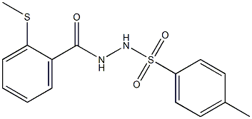 Benzoicacid, 2-(methylthio)-, 2-[(4-methylphenyl)sulfonyl]hydrazide Struktur