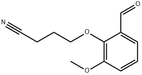 4-(2-FORMYL-6-METHOXYPHENOXY)BUTANENITRILE Struktur