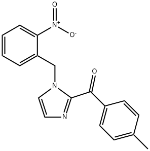 [1-(2-Nitro-benzyl)-1H-imidazol-2-yl]-p-tolyl-methanone Struktur