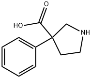 3-Phenyl-pyrrolidine-3-carboxylic acid Struktur