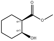 Cyclohexanecarboxylic acid, 2-hydroxy-, methyl ester, cis- Struktur