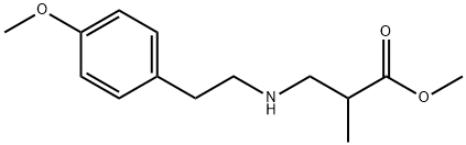 methyl 3-{[2-(4-methoxyphenyl)ethyl]amino}-2-methylpropanoate Struktur