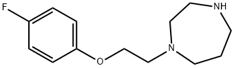 1-[2-(4-fluorophenoxy)ethyl]-1,4-diazepane Struktur