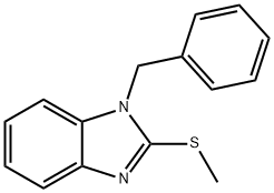 1-benzyl-2-(methylsulfanyl)-1H-benzimidazole Struktur