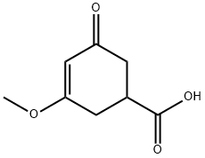 3-METHOXY-5-OXOCYCLOHEX-3-ENECARBOXYLIC ACID Struktur