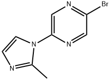 2-bromo-5-(2-methylimidazol-1-yl)pyrazine Struktur