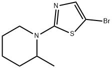 5-bromo-2-(2-methylpiperidin-1-yl)-1,3-thiazole Struktur