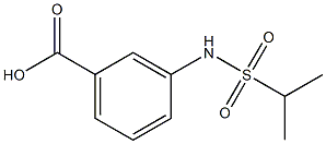 Benzoic acid, 3-[[(1-methylethyl)sulfonyl]amino]- Struktur