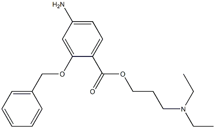 Benzoic acid,4-amino-2-(phenylmethoxy)-, 3-(diethylamino)propyl ester Struktur