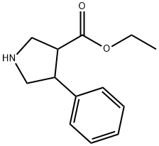 ethyl 4-phenylpyrrolidine-3-carboxylate Struktur