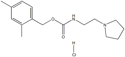 Carbamic acid,[2-(1-pyrrolidinyl)ethyl]-, (2,4-dimethylphenyl)methyl ester, monohydrochloride(9CI) Struktur