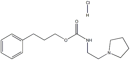 Carbamic acid,[2-(1-pyrrolidinyl)ethyl]-, 3-phenylpropyl ester, monohydrochloride (9CI) Struktur