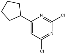 2,4-dichloro-6-cyclopentyl-pyrimidine Struktur