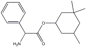 Benzeneacetic acid, a-amino-,3,3,5-trimethylcyclohexyl ester Struktur