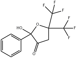 3(2H)-Furanone,dihydro-2-hydroxy-2-phenyl-5,5-bis(trifluoromethyl)- Struktur