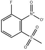 1-fluoro-3-methanesulfonyl-2-nitrobenzene Struktur