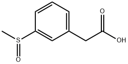 3-(Methylsulfinyl)phenylacetic acid, 96% Struktur