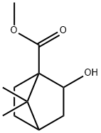 2-Hydroxy-7,7-dimethyl-bicyclo[2.2.1]heptane-1-carboxylic acid methyl ester Struktur