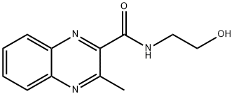 N-(2-hydroxyethyl)-3-methylquinoxaline-2-carboxamide Struktur