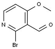 2-Bromo-4-methoxynicotinaldehyde Struktur