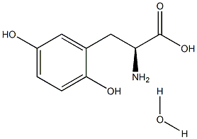 2,5-Dihydroxy-L-Phenylalanine hydrate Struktur