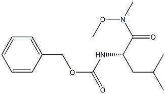 (S)-Benzyl (1-(Methoxy(Methyl)Amino)-4-Methyl-1-Oxopentan-2-Yl)Carbamate Struktur