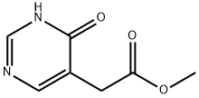 (6-Oxo-1,6-dihydro-pyrimidin-5-yl)-acetic acid methyl ester Struktur