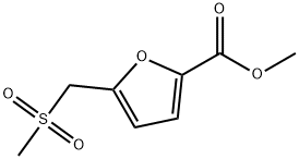 5-Methanesulfonylmethyl-furan-2-carboxylic acid methyl ester Struktur