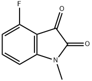 4-Fluoro-1-methyl-1H-indole-2,3-dione Struktur