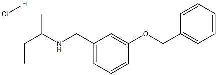 {[3-(benzyloxy)phenyl]methyl}(butan-2-yl)amine hydrochloride Struktur